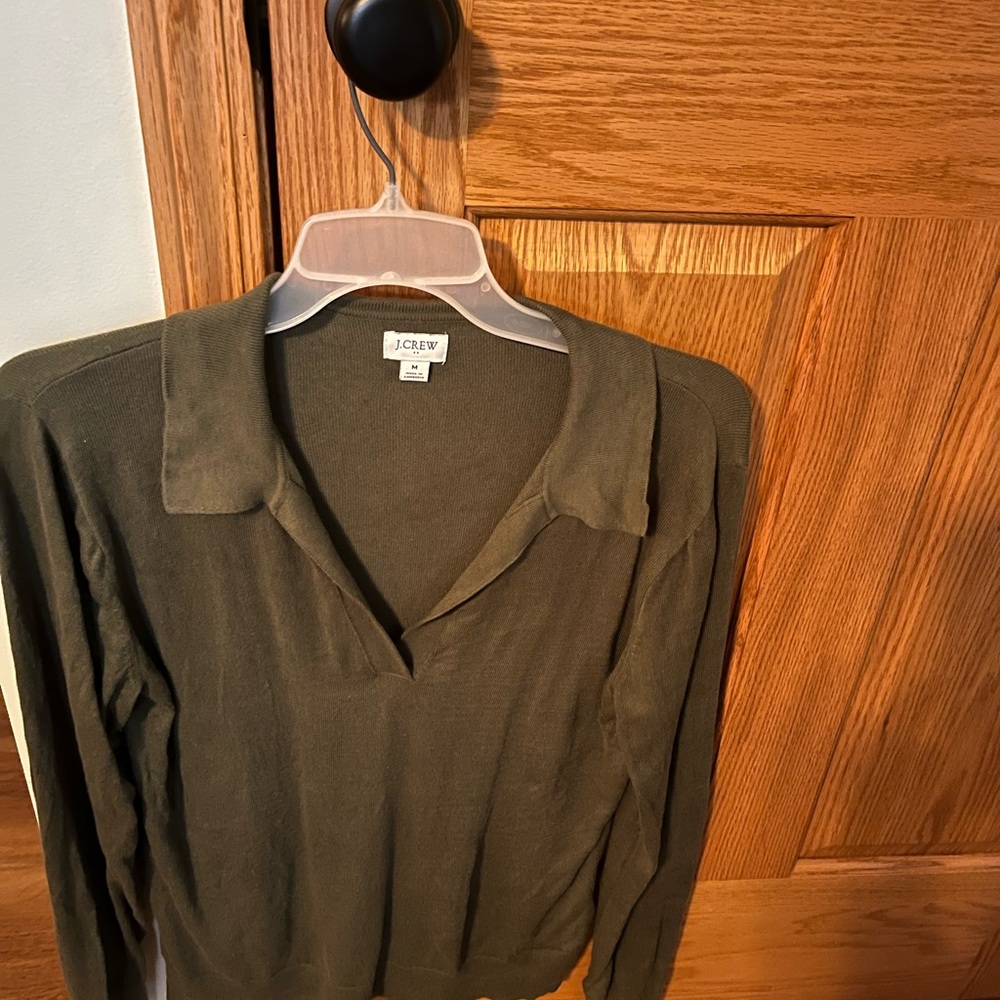 J. Crew Women's green sweater